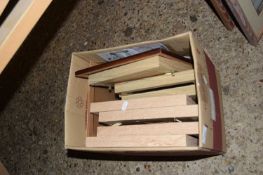 BOX OF FLOWER PICTURES, FRAMES ETC