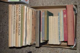 BOX OF MIXED BOOKS, VARIOUS ART INTEREST, CHINESE PAINTING ETC