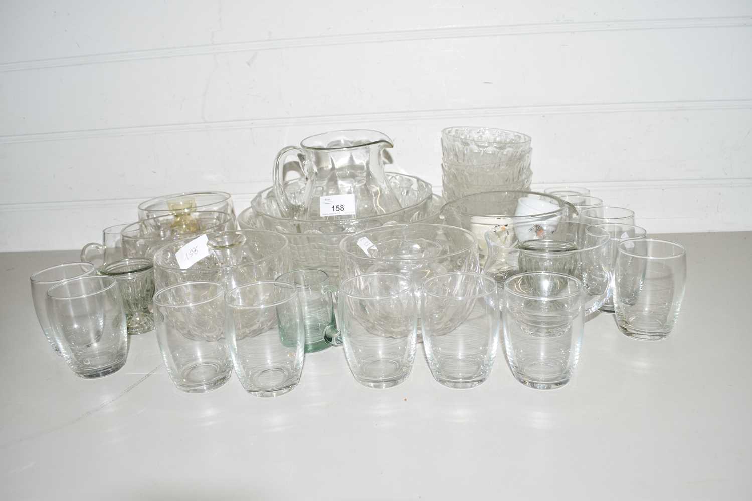 QUANTITY OF GLASS WARES, SMALL GLASS DESSERT BOWLS ETC - Image 2 of 2