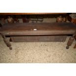 REPRODUCTION OAK DRESSER BACK WITH TURNED COLUMNS