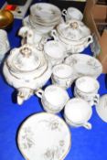 MID-19TH CENTURY PORCELAIN TEA SET BY COPELAND GARRETT, COMPRISING TEA POT, SUCRIER, MILK JUG (A/