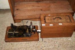 VINTAGE FRISTER & ROSSMAN SEWING MACHINE IN WOODEN CASE