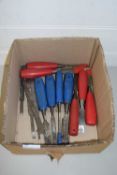 BOX OF CHISELS