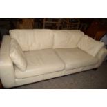 TWO-SEAT LEATHER SOFA