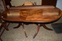 REPRODUCTION TWIN PEDESTAL DINING TABLE