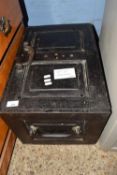 VINTAGE KEY OPERATED SAFE, WIDTH APPROX 64CM (WITH KEY)
