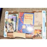 BOX OF MIXED BOOKS - COOKERY AND SEWING INTEREST