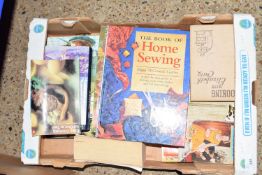 BOX OF MIXED BOOKS - COOKERY AND SEWING INTEREST