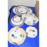 QUANTITY OF CHINA WARES, SIDE PLATES TWO TUREENS ETC