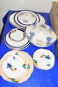 QUANTITY OF CHINA WARES, SIDE PLATES TWO TUREENS ETC