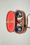 ASCOT BINOCULARS IN ORIGINAL LEATHER CASE