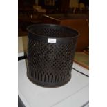 METAL WASTEPAPER BASKET, APPROX 31CM DIAM