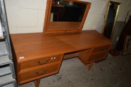 G-PLAN CIRCA 1960S MIRROR BACK DRESSING TABLE, LENGTH APPROX 151CM