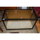 GLAZED DISPLAY CASE, WIDTH APPROX 84CM