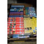 BOX OF MIXED BOOKS AND VHS VIDEOS