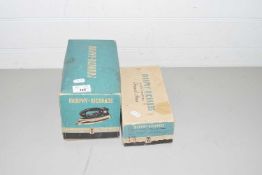 TWO VINTAGE IRONS IN ORIGINAL BOXES