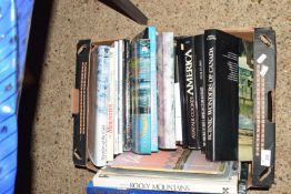 BOX OF BOOKS - SOME TOPOGRAPHICAL ON AMERICA AND CANADA