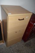 WOOD EFFECT FILING CABINET, APPROX 46CM WIDE