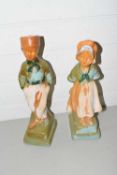 TWO MELBA WARE FIGURES OF A DUTCH BOY AND GIRL