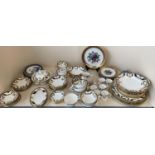 Royal Crown Derby Majesty pattern dinner service, comprising 6 dinner plates, 6 breakfast plates,