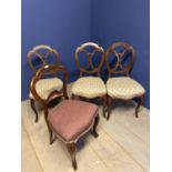 6 various Edwardian and Victorian side Chairs (condition, some joints slightly loose)