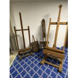 Quantity of easels (all worn)