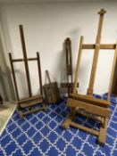 Quantity of easels (all worn)