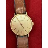 Jaean Renet ladies swiss made wrist watch, brown leather strap