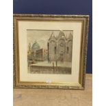 Framed oil of Impressionist view of Venice, Antonio de Vity 1901 - 1993, 34.5 x 43cm