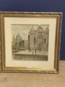 Framed oil of Impressionist view of Venice, Antonio de Vity 1901 - 1993, 34.5 x 43cm