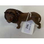 Cold painted figure of a standing lion, 5.5cmH (condition good)