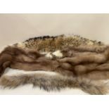 Qty of good quality ladies vintage 3 fur collars, 6 scarves/wraps etc (see images) and a Provencal