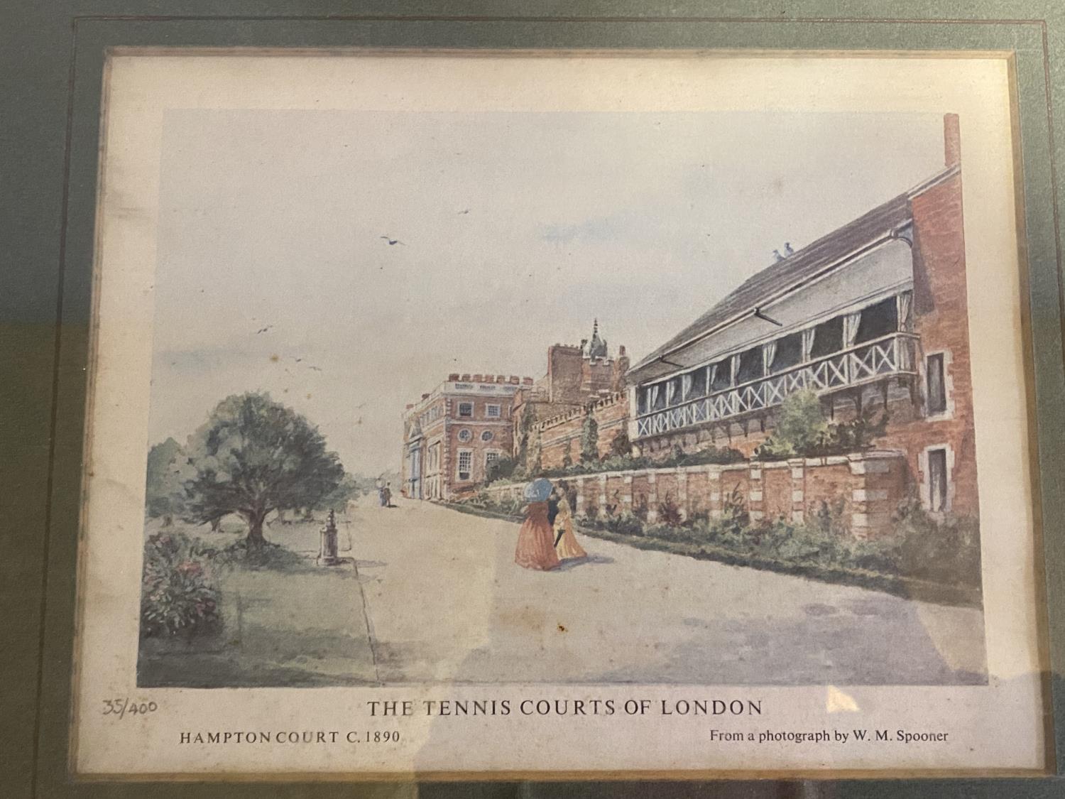 9 various architectural prints, including set of 3 vintage prints of tennis courts of London , - Image 9 of 9