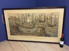 After S H Grimm, The Embarkation of Henry VIII at Dover, Engraved James Basie, Published according