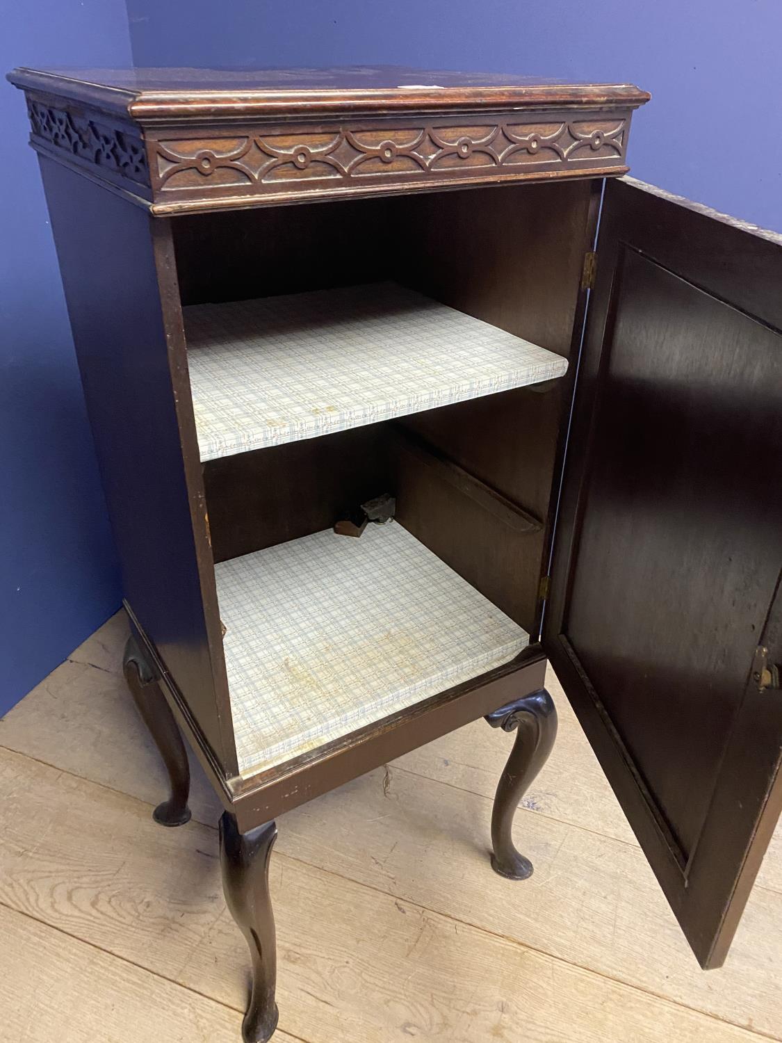 Late Victorian figured mahogany cabinet, 49cmL x 118 cm H (condition general wear, minor losses) - Image 2 of 5