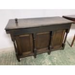 Quantity of general furniture to include a modern TV sideboard with 6 drawers (top scratched/ worn