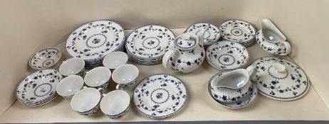Royal Doulton York Town part dinner service approx 48 pieces.