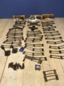 Hornby 0 gauge railway trainset with track (condition, old and with wear)