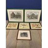 Pair of framed and glazed coloured hunting prints, one after John Leech, the other After Herring -