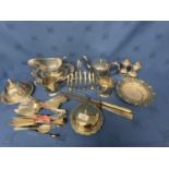 Qty silver plated wares. Good condition, see images for contents