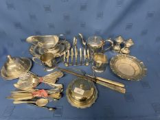Qty silver plated wares. Good condition, see images for contents