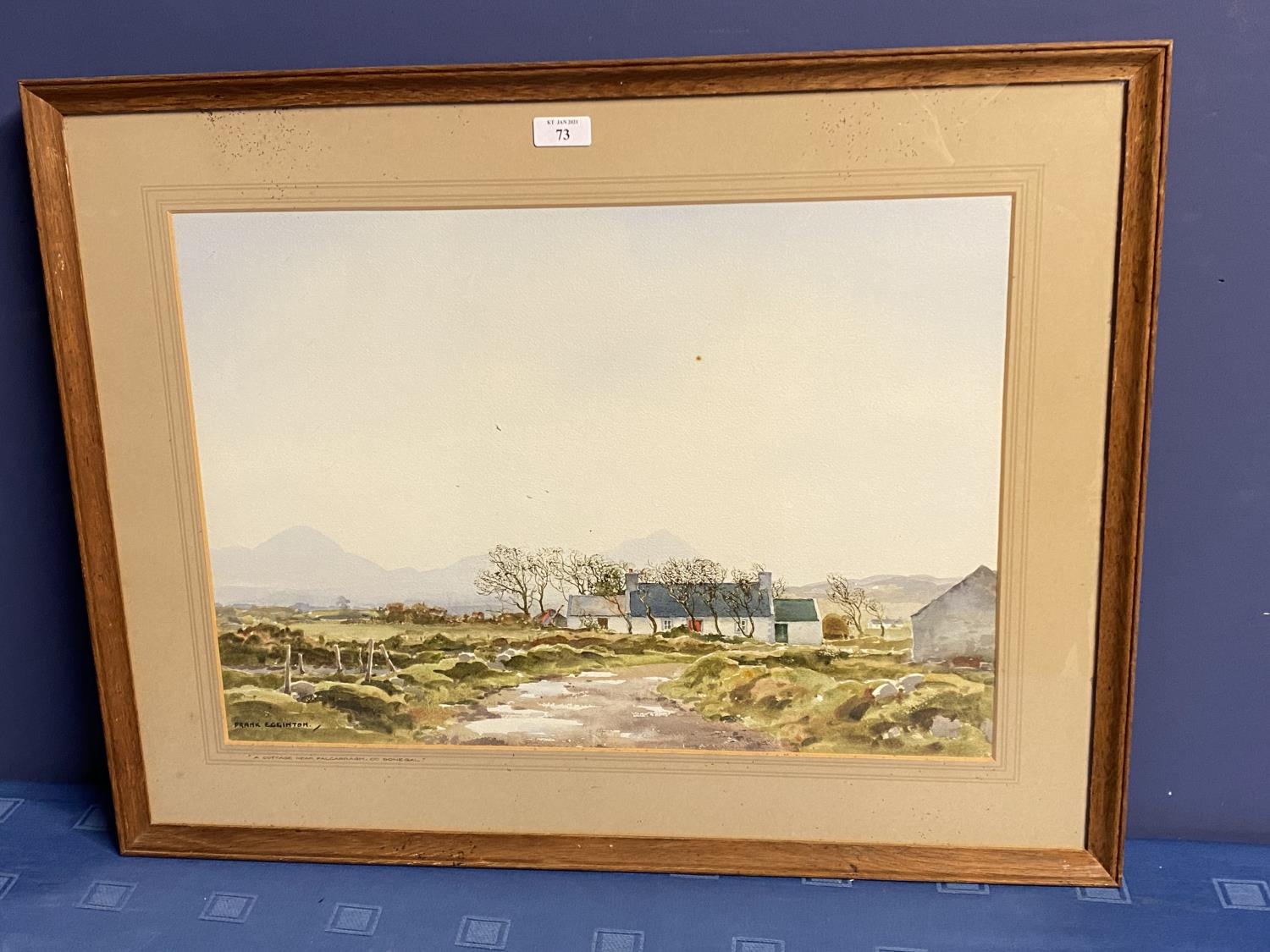 FRANK EGGINTON (1908-1990), Watercolour, Titled A cottage near Falcarragh, Co Donegal, 37 x 53cm ,