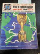 Official Souvenir Programme: Jules Rimet Cup World Championship England 1966 July 11-30; And a