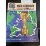 Official Souvenir Programme: Jules Rimet Cup World Championship England 1966 July 11-30; And a