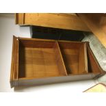 Modern mahogany open bookcase with 3 loose shelves 92L x 185H Condition sound, some wear