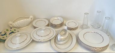 Royal Doulton dinner wares, oriental china (damaged), pot lids, and other general china - Royal