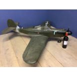 Model Petrol powered model American WW2 fighter plane, "The Pantie Bandit" (not tested) some wear,