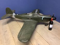 Model Petrol powered model American WW2 fighter plane, "The Pantie Bandit" (not tested) some wear,