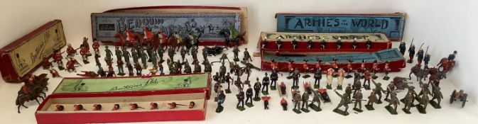 Quantity of toys to include Britains Soldiers - some boxed, some loose, all with much wear -