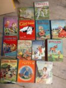 Qty of vintage children's books and annuals